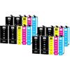 Veson T1306 Cartucce Multiple Compatibili con Epson T1301 T1302 T1303 T1304 per Epson WF 3520 WF-3540 WF-7515, Stylus Office BX635FWD BX925FWD BX935FWD BX320FW SX525WD (confezione da 20)