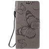 DENDICO Cover per Xiaomi Redmi Note 9S / Redmi Note 9 PRO, Pelle Portafoglio Custodia per Xiaomi Redmi Note 9S / Note 9 PRO Custodia con Funzione di appoggio e Porta Carte di Credito - Grigio