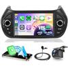 VECHTEL 4G+64G Autoradio Android 15 per FIAT Fiorino/Qubo/Peugeot Bipper/Citroen Nemo, 7 Pollice HD Schermo Auto Radio co Carplay Android Auto senza Fili GPS Wi-Fi USB Bluetooth FM RDS Retrocamera