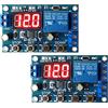 Heemol monitor per batterie Modulo di controllo della carica della batteria DC 6-40V interruttore programmabile a bassa tensione per monitor batteria 1865O con spegnimento con display （2PCS）