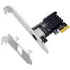 Dewfigs ㅤ Scheda di Rete, RTL8111G Scheda di Rete Gigabit PCIe, Compatibilità Ethernet RJ45 10/100/1000 Mbps, Adatta per PCI Express X1/X4/X8/X16, Ideale per Windows 11/10/8.1/8/7/Vista/XP, Installazione Facile
