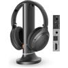 Avantree Opera Aura - Auracast Cuffie TV wirelesscon HDMI ARC, sistema audio TV per anziani, voci chiare, aumento del volume & condivisione audio
