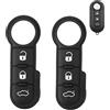 PMELCXD Telecomando a 3 Pulsanti Nero 3 Tasti in Silicone Nero Compatibile con Fiat Punto - Stilo - Panda - 500 -500L - Lancia Delta, 2 Pezzi