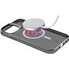 Cellularline - Gloss Mag - iPhone 15 Pro - Custodia con Magneti per la Ricarica e L'aggancio All'alimentatore MagSafe - Nero