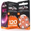Udivita 120 Pile Per Apparecchi Acustici Udivita Misura 13 Batterie Zinco Aria - 20 Blister da 6 Pile