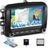 SIXWIN 8 Core 4+64G Android 15 Autoradio per FIAT 500L 2013-2018 con CarPlay/Android/DSP, 1280 * 720, 7 Pollici HD Schermo Navigatore GPS WiFi BT DSP USB FM RDS Radio Mirror Link+32 band EQ