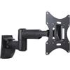 OEM Supporto da parete per monitor e TV per schermi fino a 42 pollici, orientabile (+/-90°), inclinabile (+/-20°), VESA 50x50, 75x75, 100x100, 200x100, 200x200, portata massima 30 kg, bianco, nero