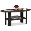 Furinno Simple Design Tavolini, Legno Composito, Columbia Noce/Nero, 54.61 x 54.61 x 41.28 cm