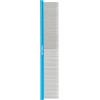Artero Bravo Pettine Mini Extra Volume Blu 19 cm - Denti Conici Cromati per Cani Piccoli e Medi, Viso ed Espressione