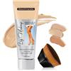 SHOPPGO Fondotinta Gambe Waterproof 100ml, Fondotinta Corpo Waterproof, Crema Colorata gambe Include Pennello Fondotinta, Correttore a Lunga Tenuta (01)