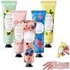 BAOSROY Crema Mani Set,5PCS Crema Mani Regalo Natale,Cremas di Mani Mini,Idratante Riparatrice,Trattamento Quotidiano per Mani,Piccolo Regalo per Donne,Bompleanno,Natale