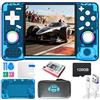 Coaptop Nuova console di gioco portatile XF40H, 128 GB di memoria interna con 22.000 giochi, batteria da 4000 mAh, sistema Linux, schermo IPS da 4 pollici e custodia (blu, 128 G)