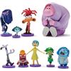 Disney Store Official Set di Personaggi Inside out 2 (Pixar), 9 Personaggi tra Cui Gioia, Tristezza, Ansia, Rabbia, Invidia, Disusto, Noia, Paura e Imbarazzo, 3+
