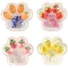 Henjunu 4 pezzi Cat Paw Squishy, zampa di gatto, zampe di gatto Squishy, simpatiche zampe di gatto, giocattolo da schiacciare per bambini e adulti
