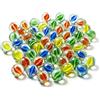 ARSUK 40 Pezzi Biglie di Vetro 16 mm Colorate, Biglie Occhio di Gatto per Giochi di Marmi, Decorazioni Casa Acquario e Piante, Trasparenti Resistenti per Bambini e Adulti, 4 anni in su (220g)