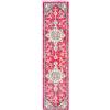 SAFAVIEH Tappeto Angosciato per Soggiorno, Sala da pranzo, Camera da letto - Madison Collection, A Pelo Corto, Fucsia e blu, 61 X 244 cm