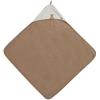 Jollein 534-836-66095 - Asciugamano con cappuccio, motivo: orsacchiotto, in spugna, 75 x 75 cm, colore: Bianco