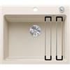 BLANCO ETAGON 6 | Lavello in granito in silgranito bianco morbido | Tipo di montaggio: montaggio superiore | per armadi base larghi 60 cm | concetto di sistema ben studiato con guide ETAGON versatili