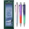 Faber-Castell Poly Ball Flow XB Ballpoint Pen, Pack of 3, Multicolour