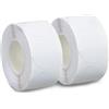 JRSHIRLEYLTD 2 rotoli di adesivi per etichette a rotonde, chiudipacco adesivi, adesivi trasparenti, bianco, per buste, calendari, articoli per l'artigianato, confezioni regalo, forniture per ufficio