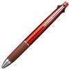 三菱鉛筆 Uni Jetstream Multi Pen 4 e 1, penna a sfera da 0,5 mm (nero, rosso, blu, verde) e matita meccanica da 0,5 mm, arancione sangue (MSXE5100005.38)