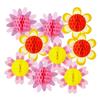 xyuayamz Fiori di Carta, Fiori Giganti per Allestimenti, Floreali di Carta per Decorazioni con Cordino per Appendere, Adatto per Feste, Ricorrenze o Decorazioni Domestiche, Pom Pom Foglio Velina, 12 × 12 Cm