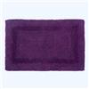 HOMESCAPES Tappetino da bagno, lusso 1600 g/m² extra morbido 100% cotone, tappetini da bagno reversibili antiscivolo, lavabili, super assorbenti, ad asciugatura rapida, tappeto da bagno prugna, 50 x