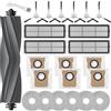 APZOVO Ricambio Accessori per Dream L10s Ultra /L10s Pro Gen 2 /L10 Ultra /L10 Prime, per Xiaomi X10+ /X20+, 1 Spazzola Principale, 4 HEPA Filtro, 6 Sacchetti di Polvere, 6 Panno, 6 Spazzola Laterale