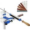 LIFEDYLUK Affilacoltelli ad angolo fisso Kit con 4 pietre per affilare + 4 pietre diamantate, Affilacoltelli Rotazione a 360°, set di utensili per affilare cucina professionale