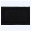 HOMESCAPES Tappetino da bagno extra large 1600 g/m², super morbido, 100% cotone, reversibile, antiscivolo, lavabile, super assorbente, asciugatura rapida, 70 x 120 cm, nero