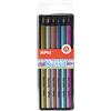 APLI 18061 - Matite Jumbo Colori Metallici Assortiti, 6 Pezzi