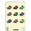 Les Collections Rétro Biglietto per Citroen 2 CV POP-ART AUTO PASSION COLLECTIONS Licenza Ufficiale Auto Argento Lucido - Biglietto aperto bianco 23 x 17 cm - Con busta bianca 12 x 17,5 cm - Compleanno Partenza in pensione