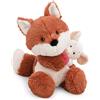 NICI Peluche Love Volpe Miro 28 cm con Cuore e Love Topolina Mira 15 cm - Morbido e Tenero, Idea Regalo | 63361