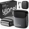 Yineel Rasoio Elettrico corpo Uomo, 90 Min Mini Rasoio a Lamelle Wet & Dry