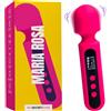 MySecretCase Vibratoreper Donna Piccolo Massaggiatore Wand Professionale 10 Vibrazioni, 4 Intensità Stimolatore per Clitoride Potente Compatto Stimolatore Clitoride Femminile Sextoysys Donna IPX6 USB