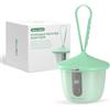 MOMMED Sterilizzatore Ciuccio Portatile UV-C, Custodia Sterilizzatore per Ciuccio con 6 LED, Pulizia Rapida in 1 Minuti, Porta Ciuccio Ricaricabile USB-C con Display, Ideale per Casa e Viaggio, Verde