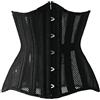 LARTIGUE Corsetto da allenamento da donna con stecche in acciaio, nero 12,4, grande