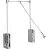 Evotrade Appendiabiti Estraibile Regolabile Per Armadio, Guardaroba. Meccanismo Barra Appendiabito Automatico con Apertura e Chiusura Assistita (Vano Interno 89-121 Cm)