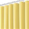 BTTN Tenda da doccia a nido d'ape gialla 180x200 cm, anti-muffa, tessuto pesante impermeabile, tenda da doccia in poliestere decorativa con 12 ganci, moderna, per bagno, giallo chiaro
