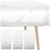 REBECASKYENS 3 pezzi tavolo in argentata, 137 x 274 cm, tovaglia usa e getta, tovaglia rettangolare, in plastica, argentata, per matrimoni, compleanni, vacanze, feste, eventi, decorazioni