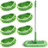 Veloray 8 Pezzi Panni Riutilizzabili per Swiffer Sweeper Mop, Panni Cuscinetti per Mocio in Microfibra di Ricambio, per Pavimenti Asciutti e Bagnati, Panni Cuscinetti, 25,4 x 11,5 cm