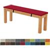 FIOVIP Cuscino Per Panca 120X35X5CM Sfoderabile Lavabile Doppio Antiscivolo Altamente Elastico Adatto per Panchine da Giardino, Altalene, Terrazzi, Panchine da Interno(bordeaux)