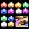 Editbar 12 Pz. Impermeabile Alimentato A Batteria Molti Colori Fiore Mini Led Candele Subacquee Luci Per Vasi Decorazione Di Nozze (Colorato)