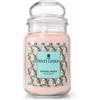 Price's Candles Crystal Fruits - Candela Profumata in Giara Grande 560 g, Durata fino a 130 Ore, Mela, Rabarbaro, Fragranza Fruttata & Dolceamara, Vetro con Coperchio