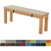 FIOVIP Cuscino Per Panca 150X35X3CM Sfoderabile Lavabile Doppio Antiscivolo Altamente Elastico Adatto per Panchine da Giardino, Altalene, Terrazzi, Panchine da Interno(caffè di riso)