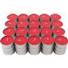 H HANSEL HOME Lumini Profumate, 60 Unità Tealight Candele Colore Rosso Lumini Aromatiche - Profumo di Frutti di Bosco