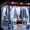 Redefun Catena luminosa a energia solare 3m x 3m 300 LED | 8 modalità impermeabile decorazione da giardino lampada solare con timer telecomando per esterni (bianco freddo)