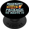 Cruise Ship Tropical Vacation Cruise Par Attenzione ho comprato il pacchetto bevanda divertente crociera festa estate PopSockets PopGrip Adesivo