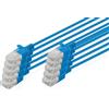 DIGITUS Cavo LAN Cat 6 - 3,0 m - 1 Gbit/s - 10 pezzi - U-UTP non schermato - Slim AWG 32/7 - PoE+ - LSZH - 250 MHz - Cavo di rete RJ45 - Blu