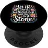 Bible Reflection Grace Reminder Let He Who Is Without Sin Cast The First Stone |- PopSockets PopGrip Adesivo
